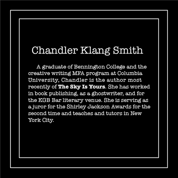 Chandler Klang Smith Author Bio