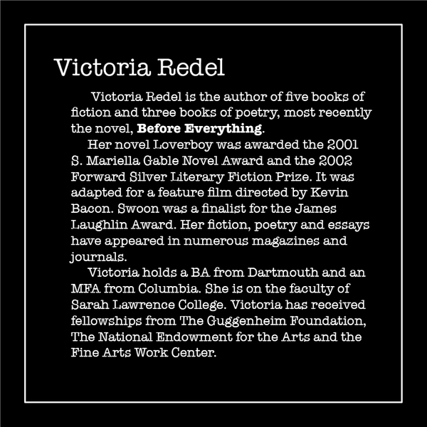 Victoria Redel Author Bio