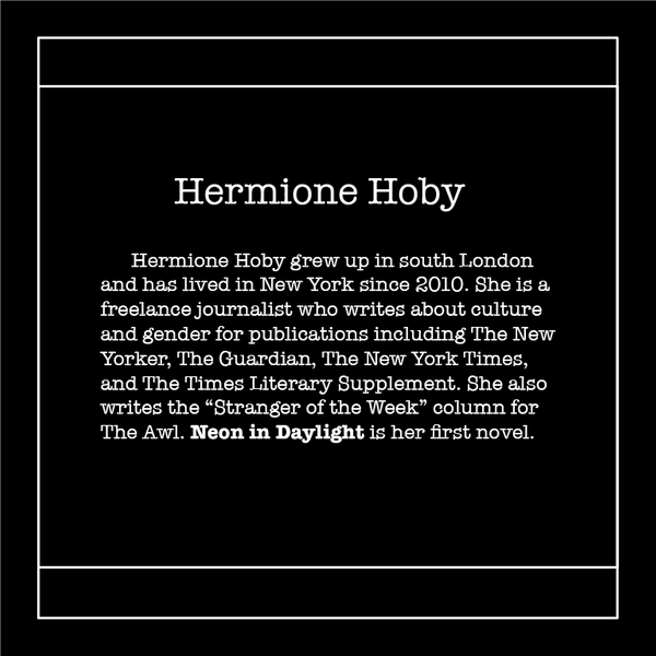 Hermione Hoby Author Bio